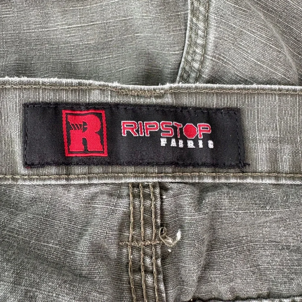 Wrangler RIGGS Ripstop Pants Mens 38x30 Green Workwear Carpenter Utility Jeans